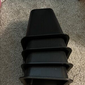 Black Bed Risers Set of 4